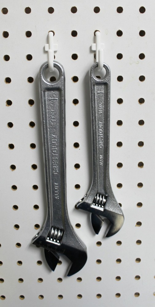 Plastic White J Hook Peg Board Hook Kit Tool Storage Craft Hooks Pick A Pack