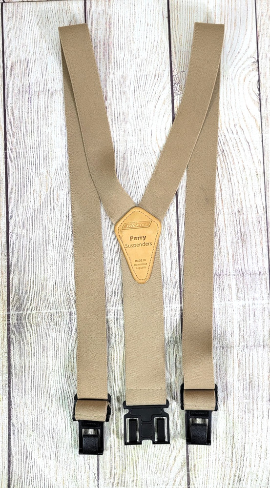 Dickies Men's Perry Y-Back Adjustable Suspender Khaki