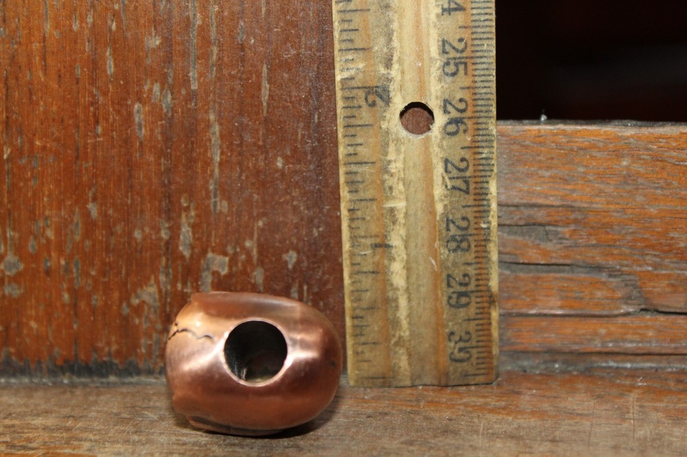 Diecast Metal Skull Bead Copper Finish