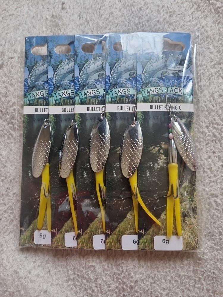 5 X Tangs Tackle Bullet Flying C 6g