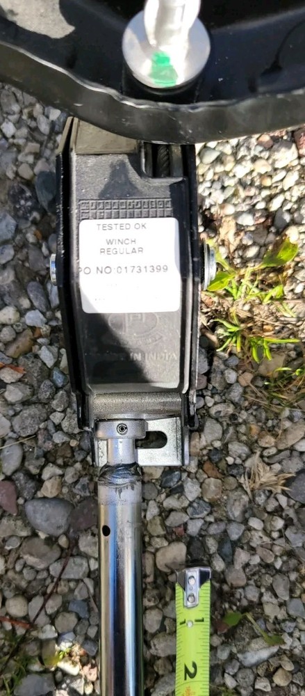 Lippert Replacement Winch and Crank Extension for RV Spare Tire Carrier 44"