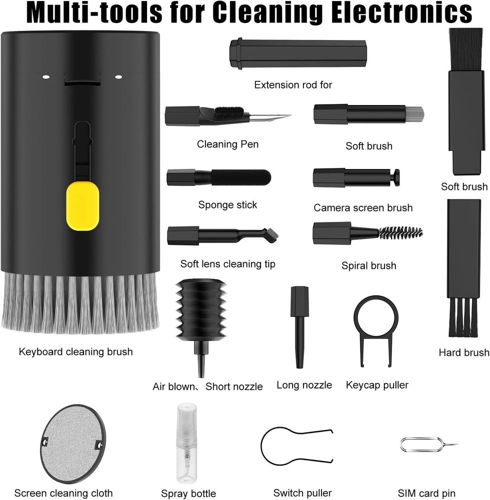 Electronic Cleaner Kit - 20 Tools for Deep Cleaning Laptops & Devices