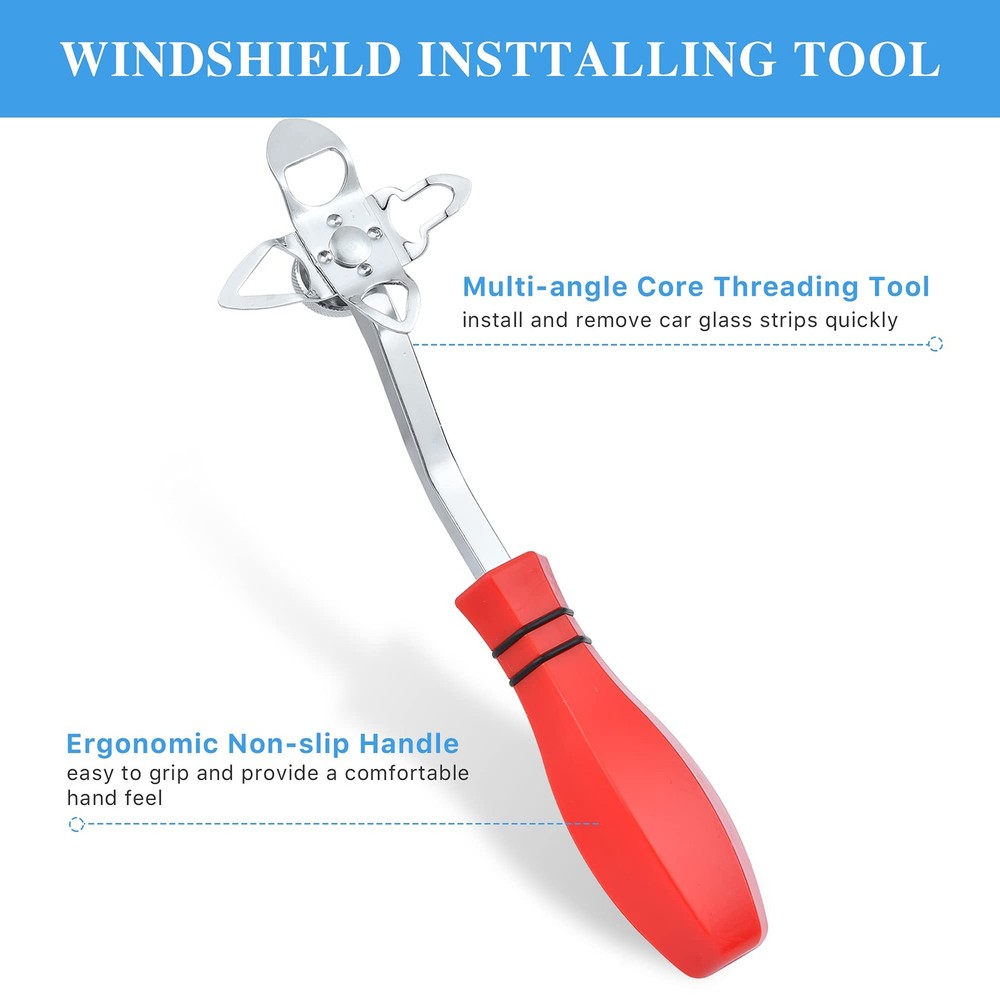 Worldity 12 Pieces Windshield Installation Tools Kit, Included 1 Multicolor