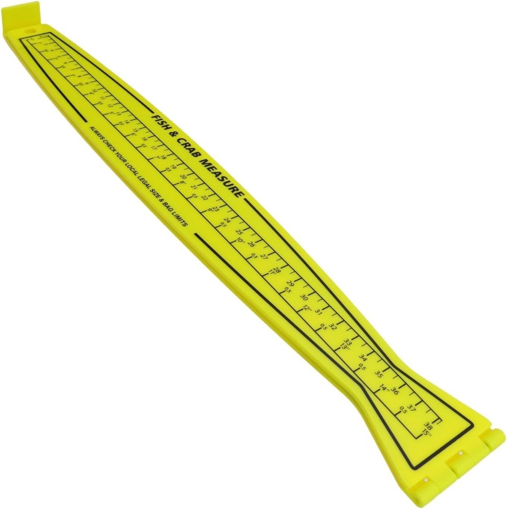 Fish Measuring Board, 32in Foldable Portable Double-Sided Fish Ruler, Precise...