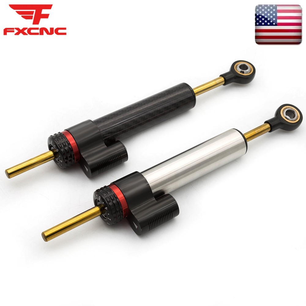 FXCNC Universal Steering Damper Linear Stabilizer Reversed Adjustable 255MM New
