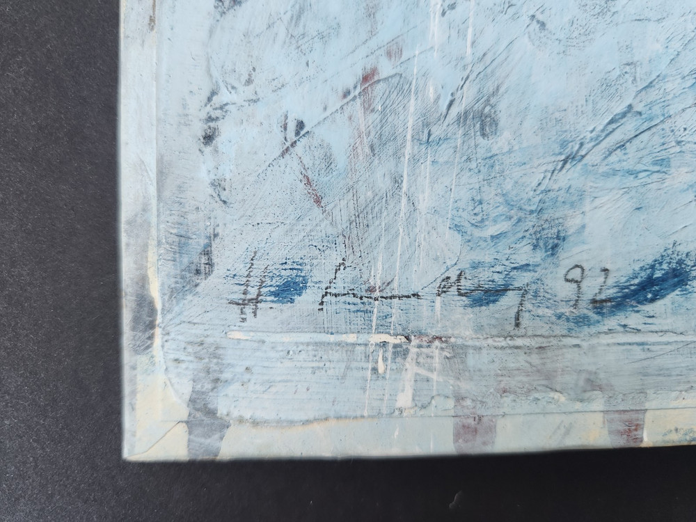 Hans Sieverding 1992 Original Abstract Mixed Media Assemblage Oldenburg, Germany