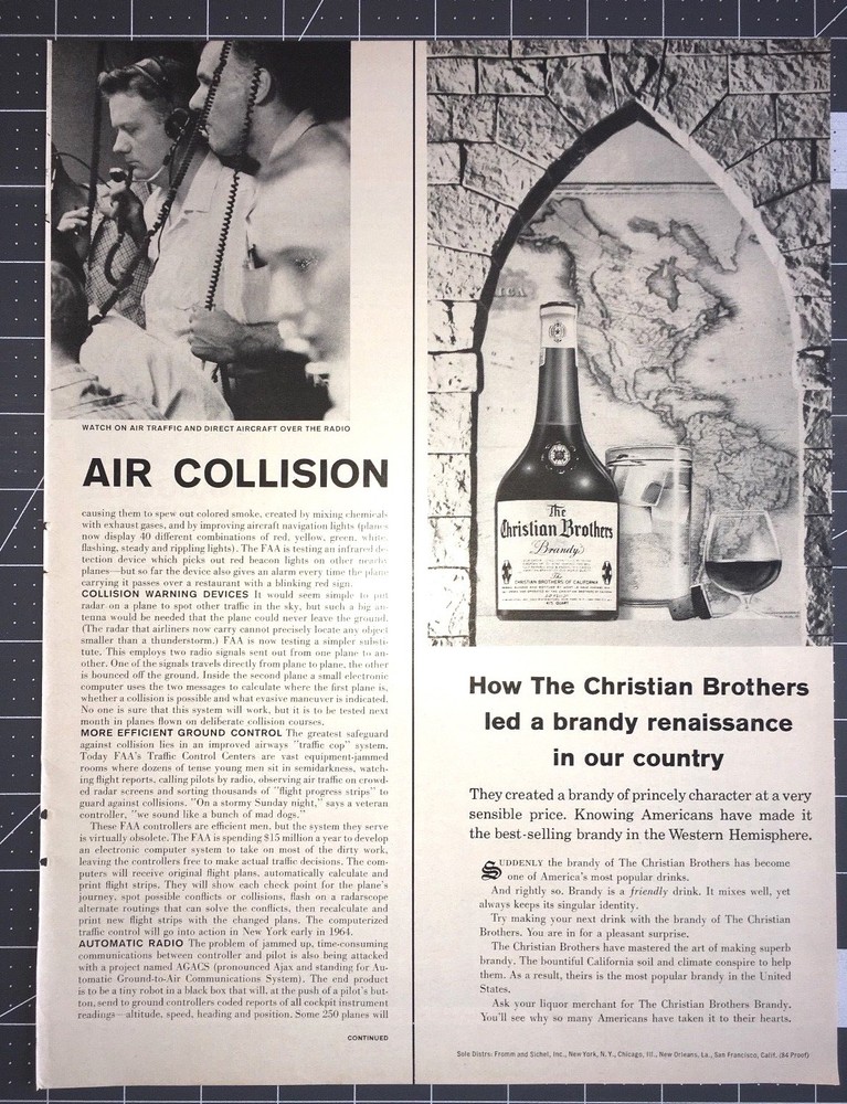 Life Magazine Ad CHRISTIAN BROTHERS Brandy