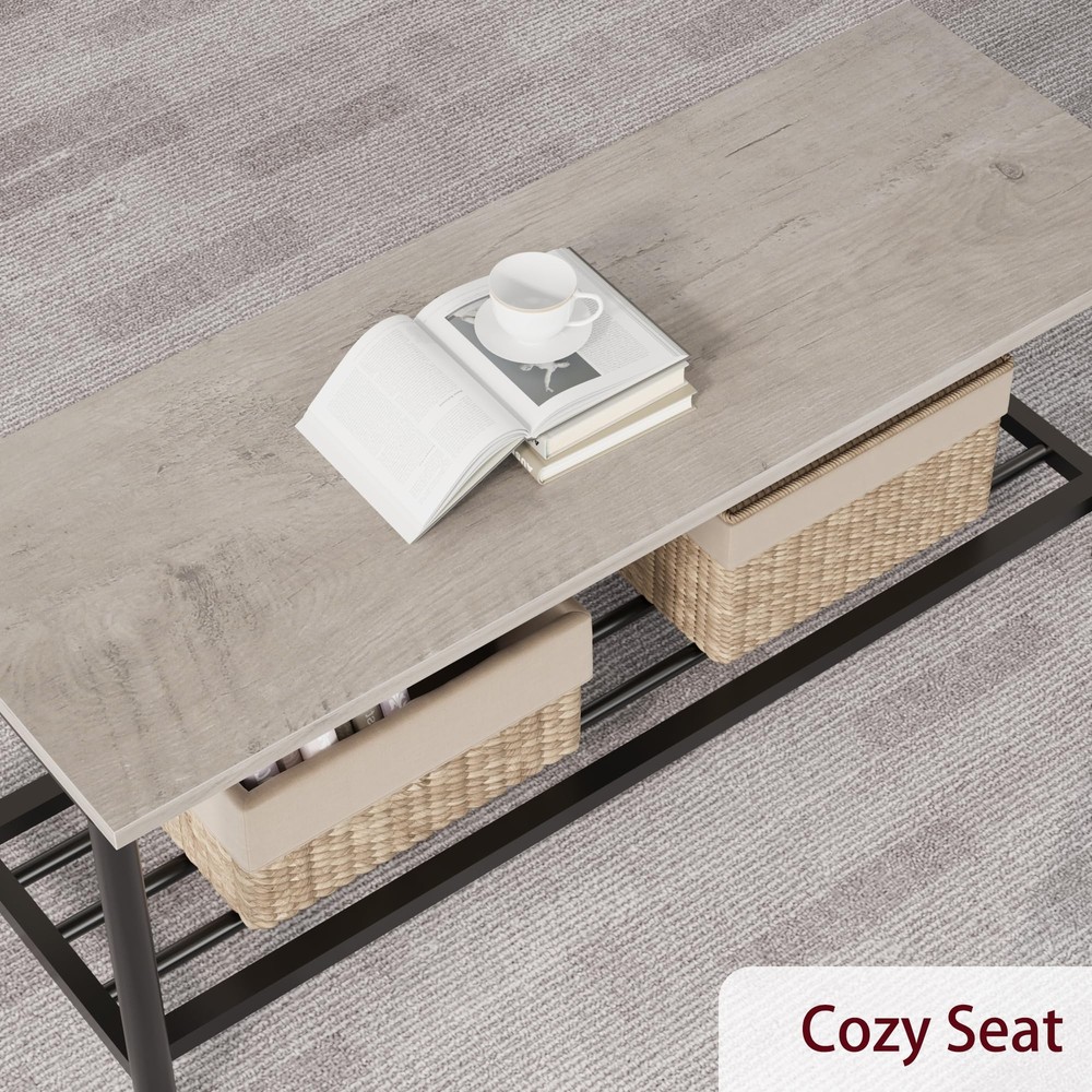 4pcs Dining Room Table Set for 4 Modern Kitchen Table Set with Bench and Chair