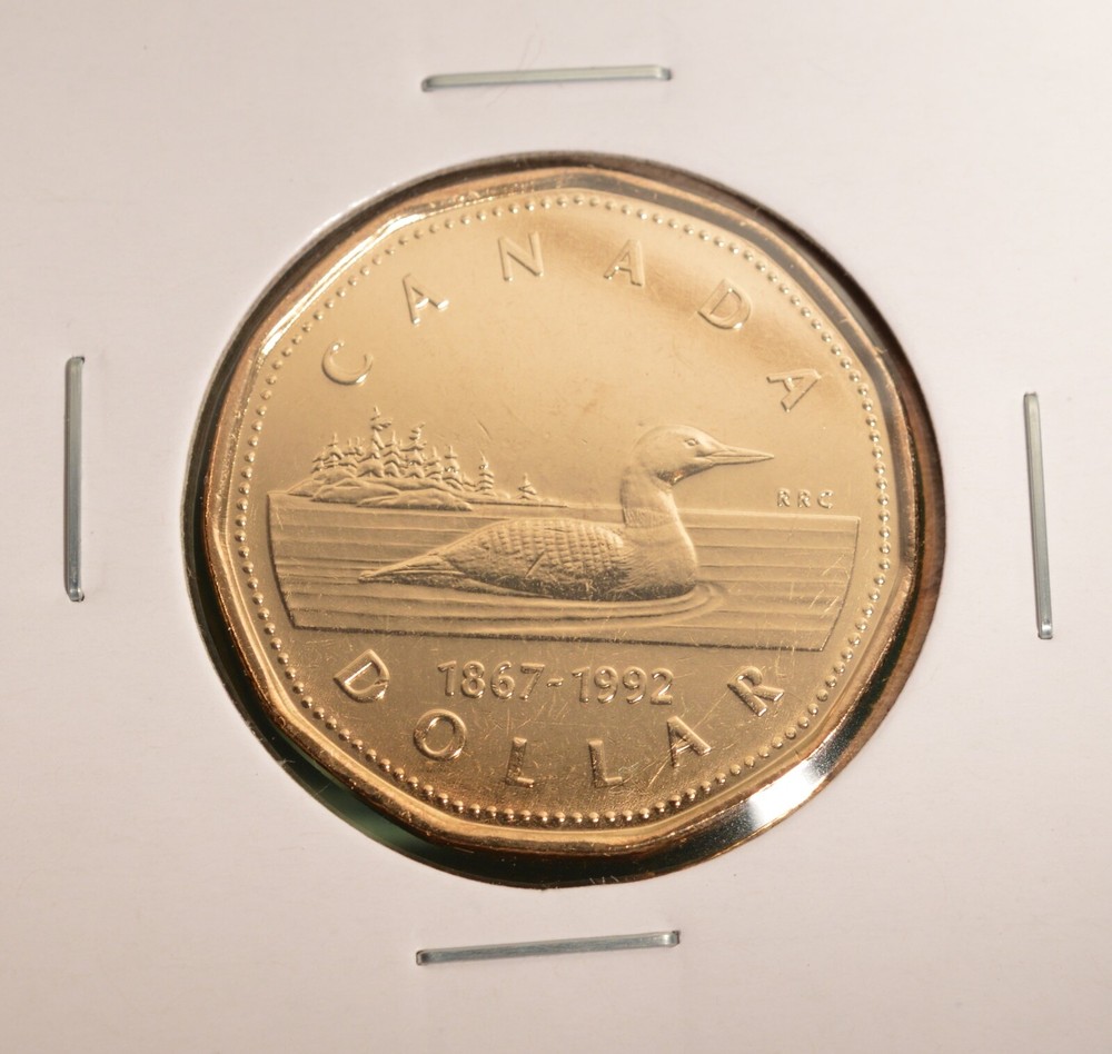 1992 Canada Loonie - BU UNC - from mint roll  🇨🇦🇨🇦