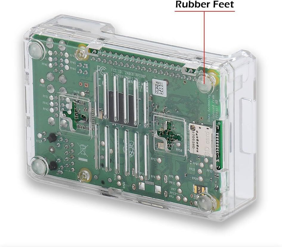Caja Raspberry Pi 3 B+, Caja Raspberry Pi 3 Modelo B+ Transparente Con Ra