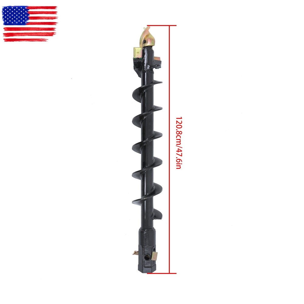 6" x 48" Auger Bit for Post Hole Digger, 2" Hex Connect
