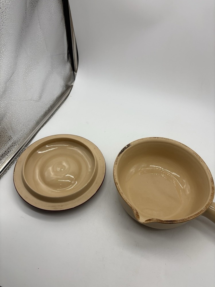 Shenango Pottery Handled Bean Soup Pot Casserole Dish with Lid