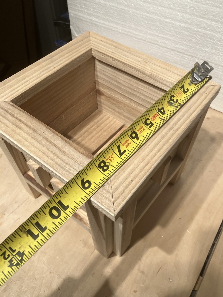 Rustic Wooden Cedar Planters Box Home Decor Storage Multipurpose