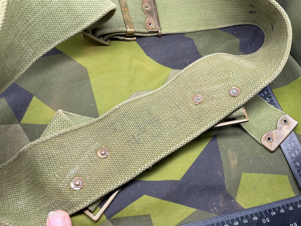 Original WW1 British Army 1908 Pattern Webbing Belt - Approx Size 40" Waist