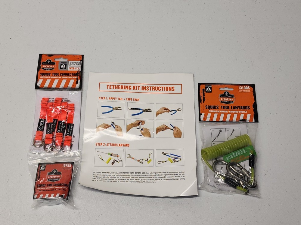 Ergodyne Tether Kit- Squids 3180 Tool Tethering Kit - 2lbs