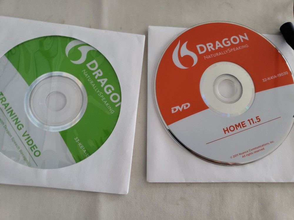 Dragon Naturally Speaking Home Version 11 Speech Recognition Software Microphone