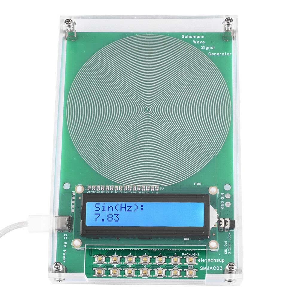 1/2*For Schumann Wave Generator Pulse Sine Frequency&Audio Output Connector&Case