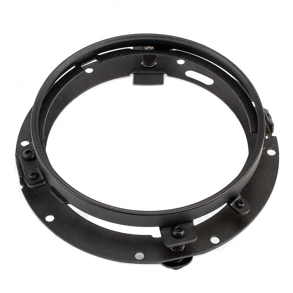 Black 7" inch LED Headlight Round Mounting Bracket Ring For Harley Motorcycle