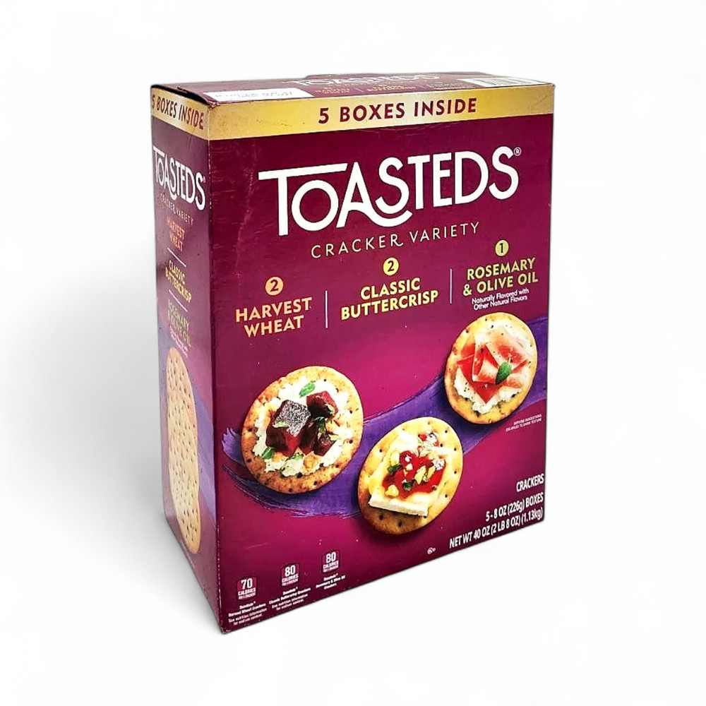 Kellogg's Toasted Variety Pack Crackers, 8oz 5-Pack