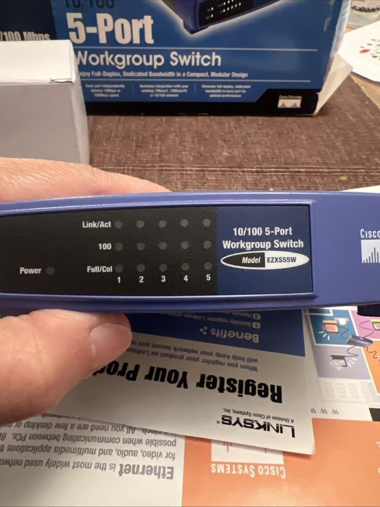 Linksys EtherFast (EZXS55W) 5-Ports External Switch