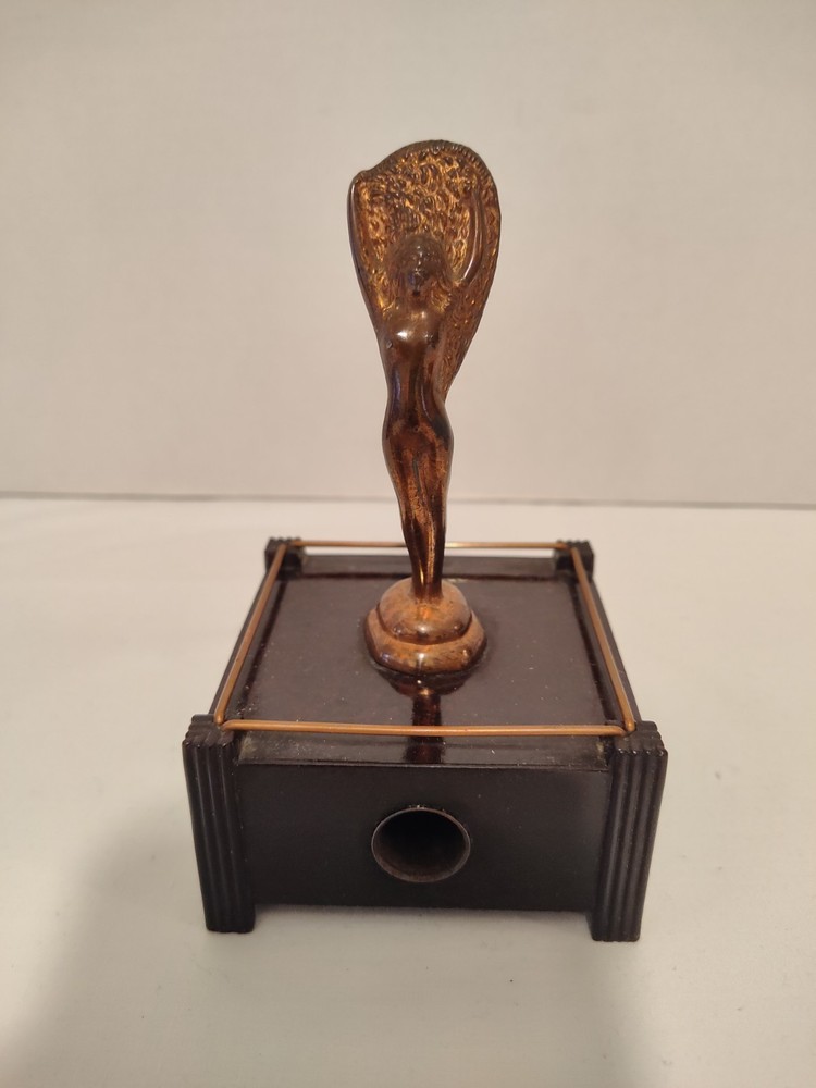 Dunhill Parker Silent Flame Aphrodite Table Lighter Untested Missing The Wand