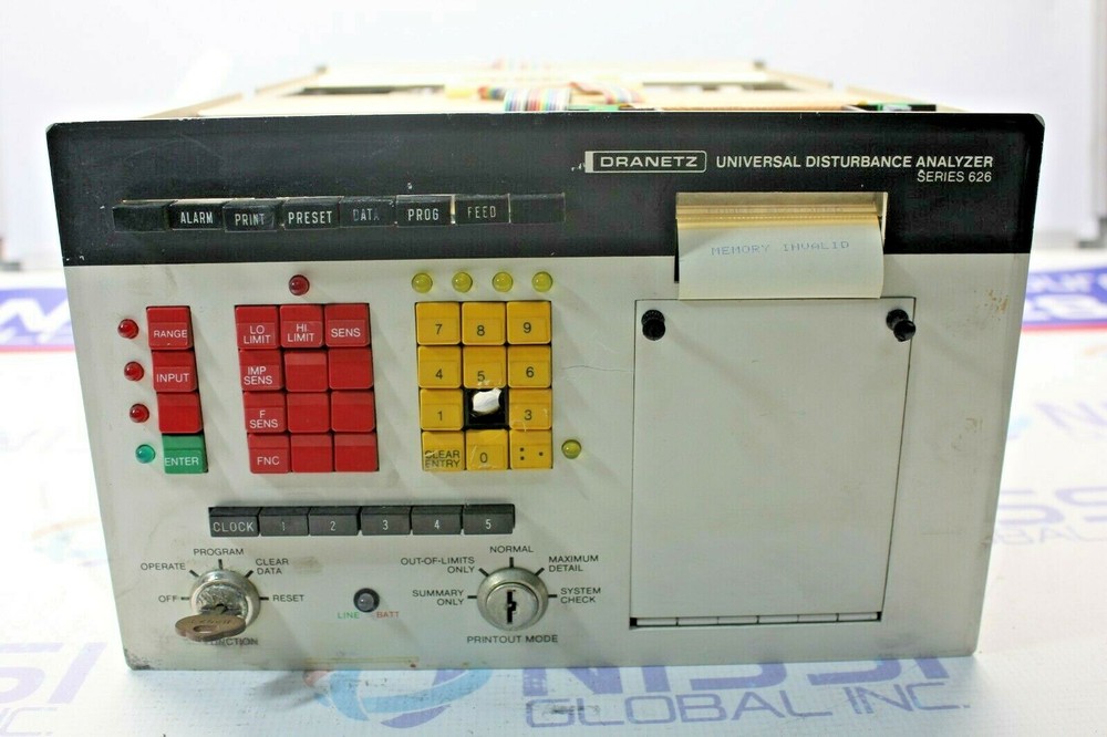 DRANETZ SERIES 626 UNIVERSAL DISTURBANCE ANALYZER FRAME