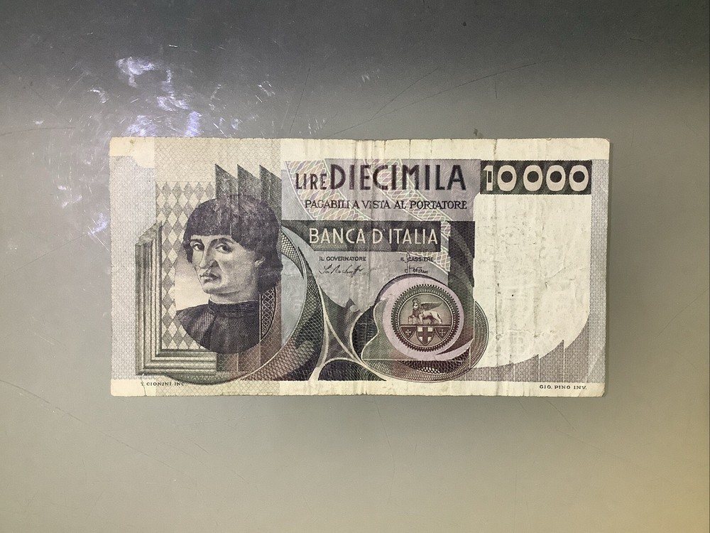 Italy 10000 Lire 1976 Circulated