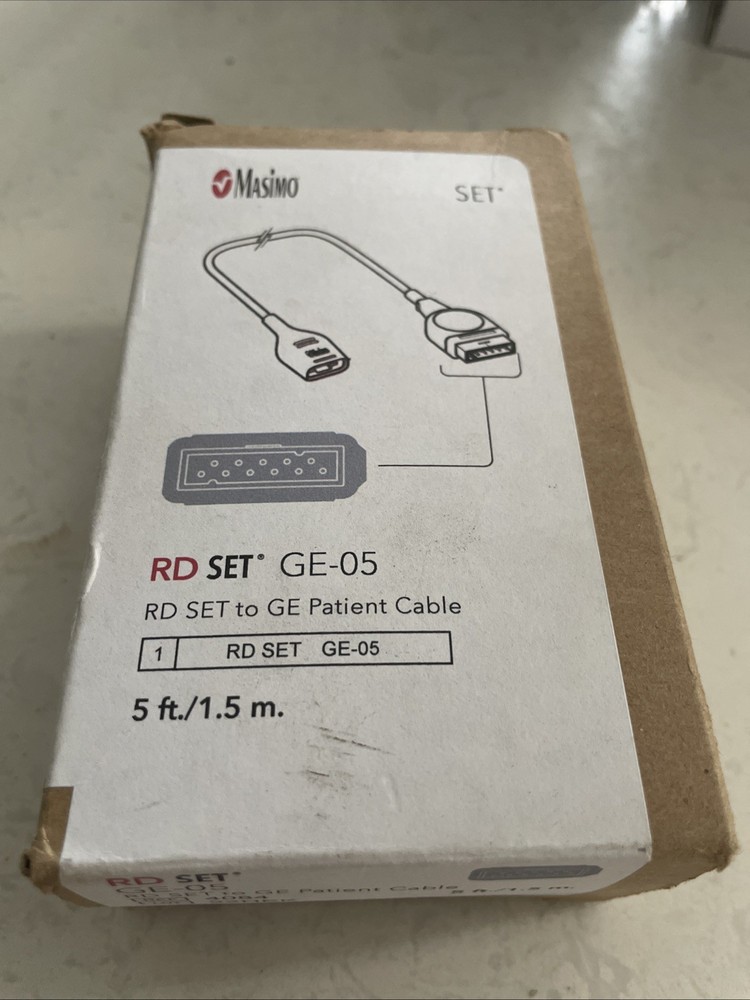 Masimo RD Set GE-05  REF 4084 Patient Cable 5 Ft