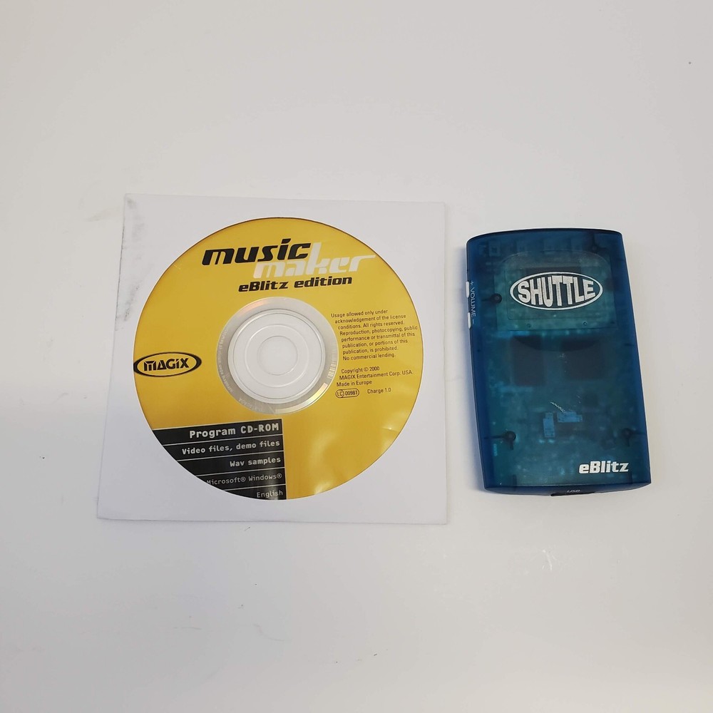 Magix Music Maker eBlitz Edition CD-Rom with MP3 Player