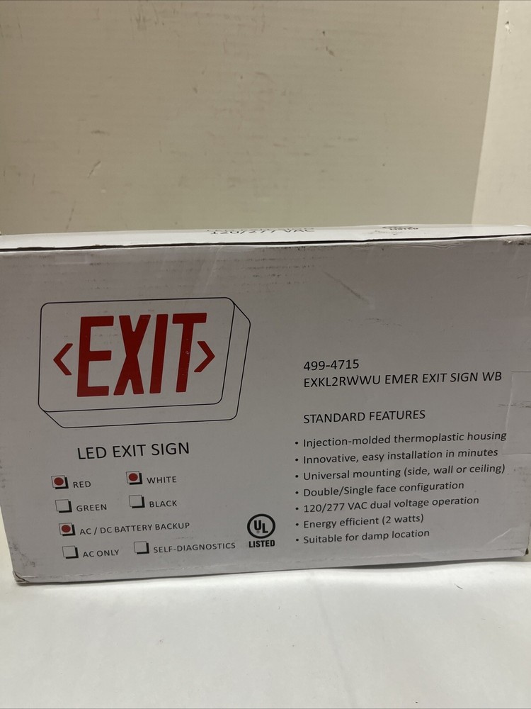 LED Exit Sign 499-4715