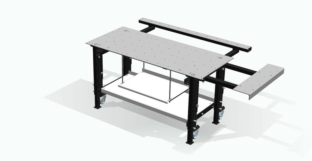 Workshop / Welding Bench 1900x850 3D Model in 3D PDF Format