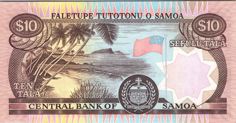 Samoa 10 Tala 2002, RADAR 418814, UNC- P-34b