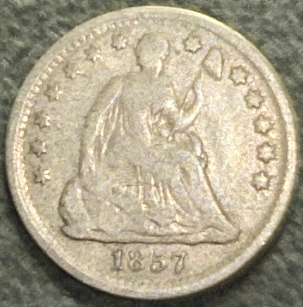 1857 Seated Liberty Silver Half Dime