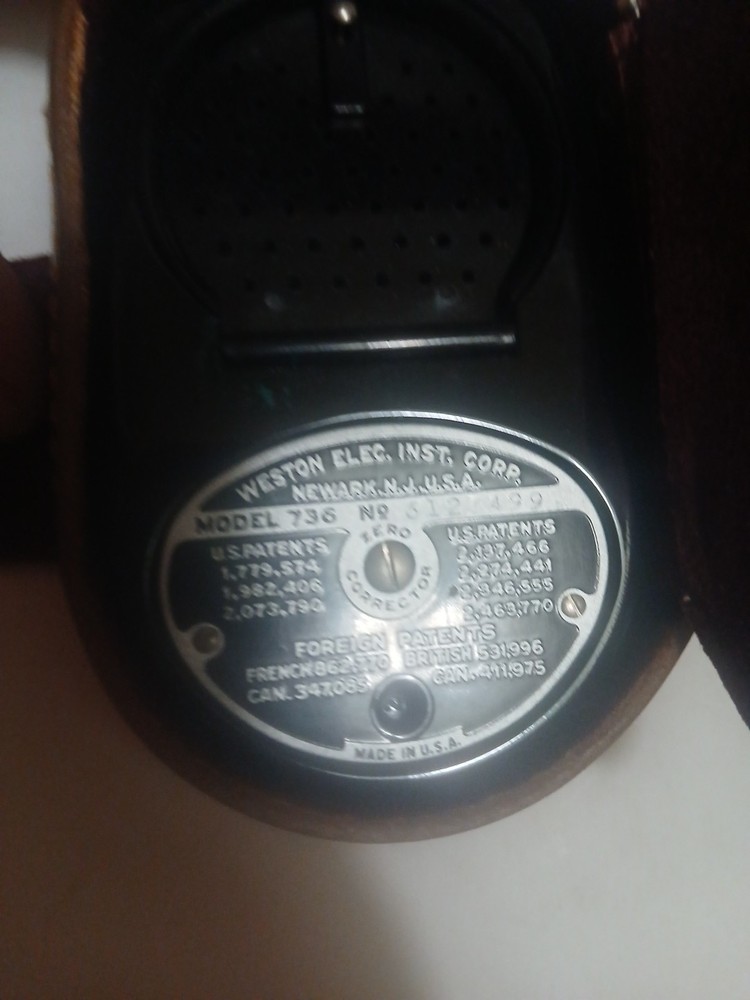 Weston Master II Universal Exposure Meter Model 735 w/ Original Leather Case