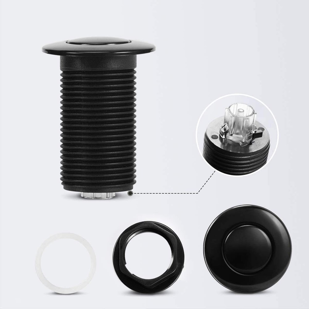 Activated Switch Button for Sink Top Garbage Disposal Part (SHORT, BLACK)