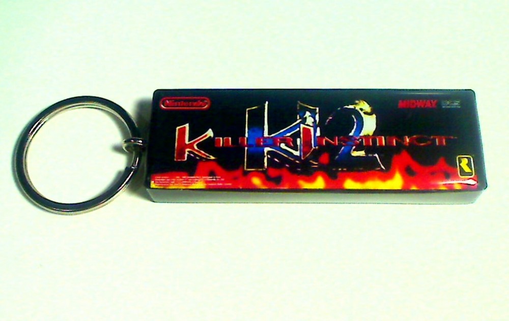 Killer Instinct 2 Arcade Marquee Coin Door accessory Keychain