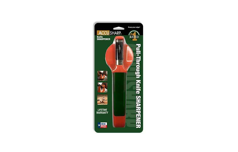 AccuSharp Pull Through Sharpener Orange Knife Diamond Honed Tungsten/Ceramic Rod