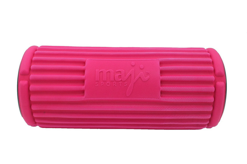 Maji Sports Solid Tri-Ribbed Foam Roller 13"x6" Pink