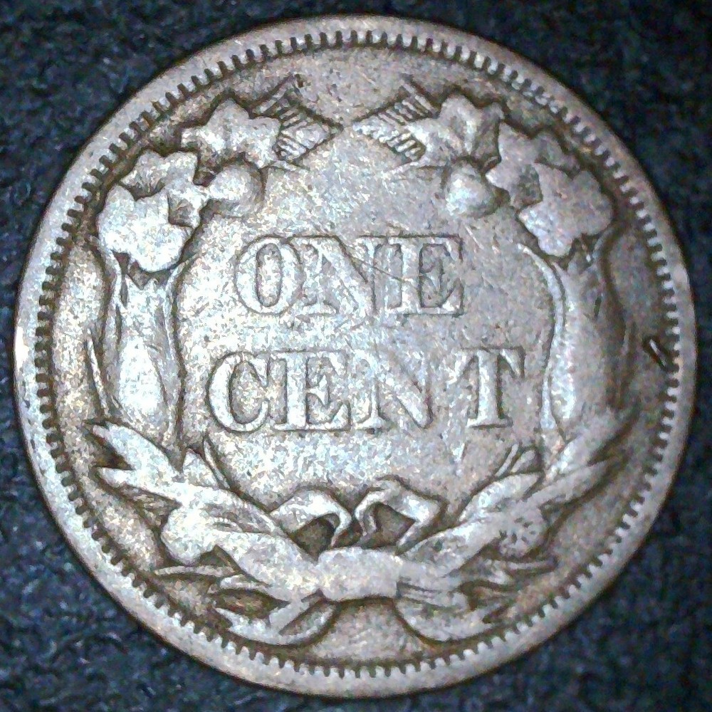 1858 flying eagle cent small letters #3439