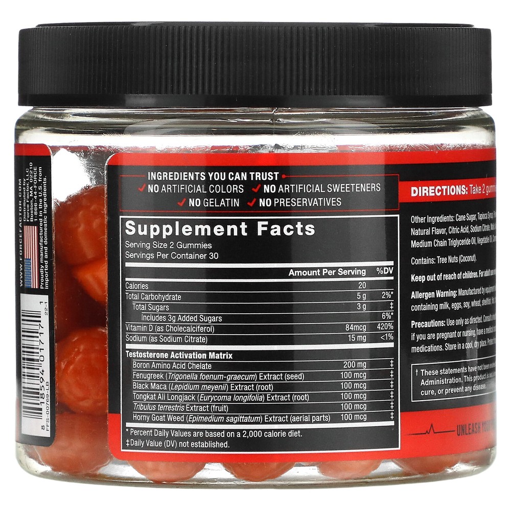 Test X180, Berry Punch, 60 Gummies