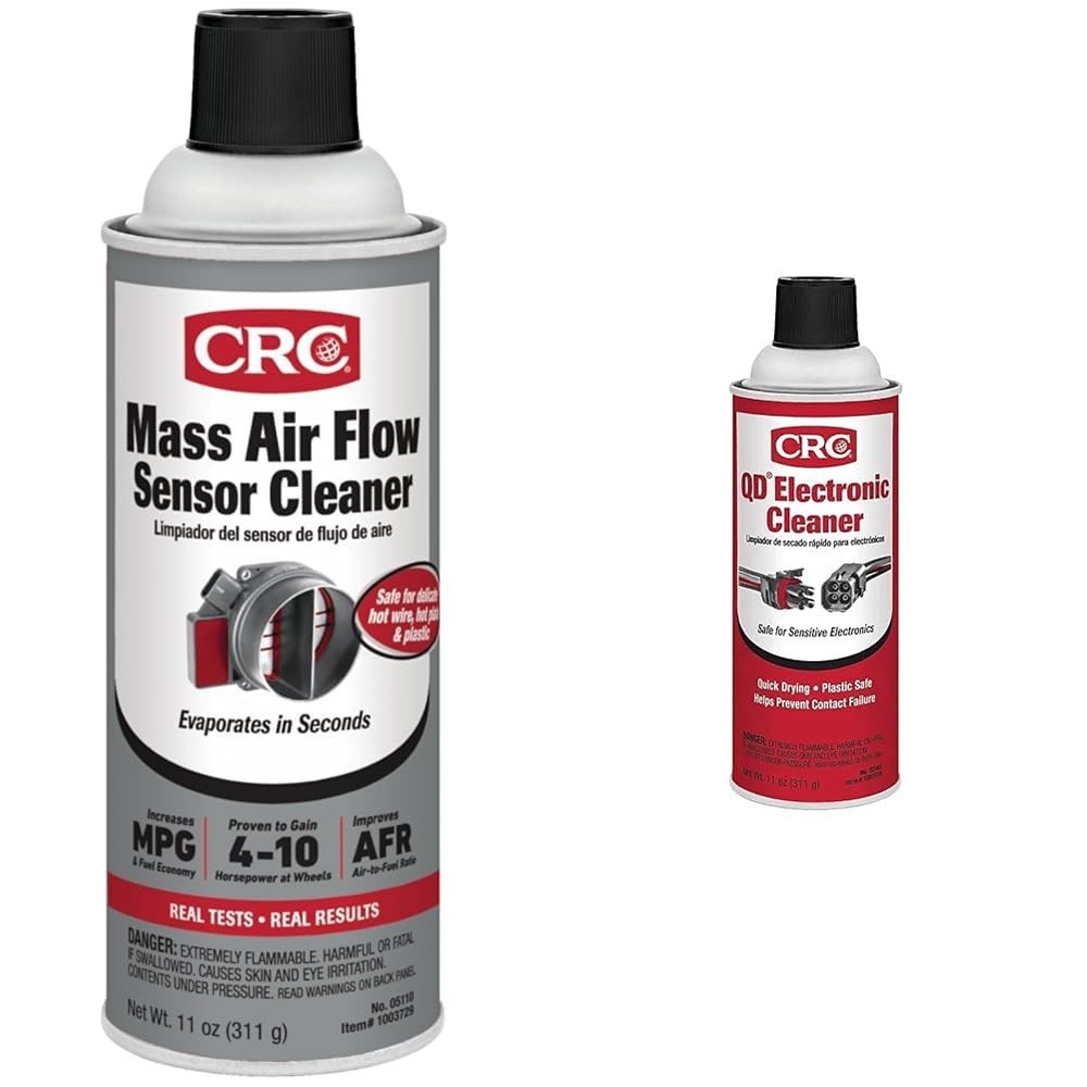 CRC 05110 Mass Air Flow Sensor Cleaner - 11 Wt Oz. & 05103 QD Electronic...
