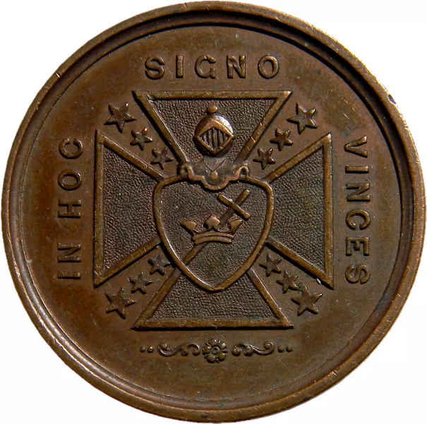 1828-1878 Clinton Commandery Medal