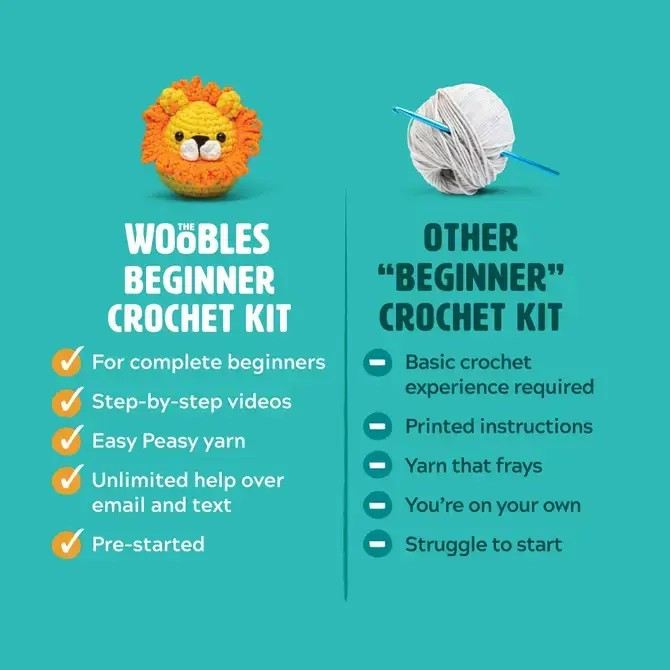 The Woobles Beginner Crochet Kit | Hello Kitty