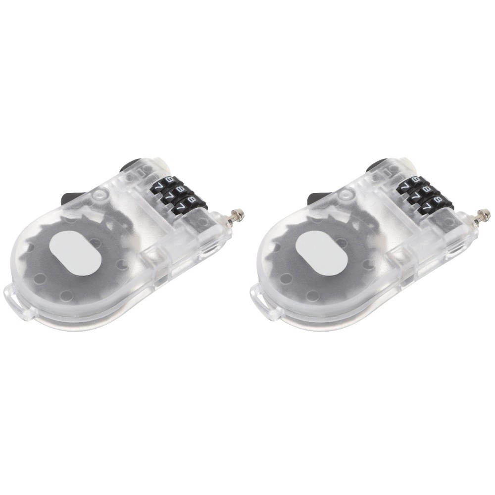 2 Pack Flexible Length Lock Snow Board Locks Anti Theft Handlebar