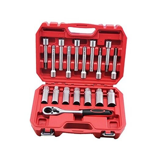 18PCS Steering Hub Suspension Shock Absorber Strut Nut Removal Tool Socket Kit