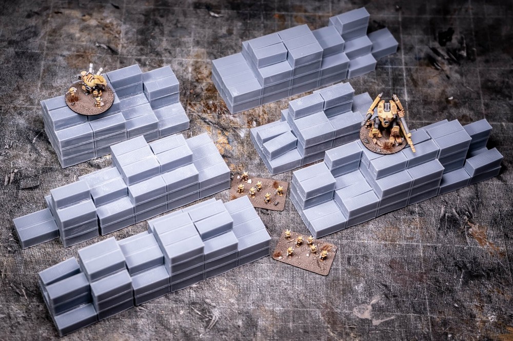 Containers Terminal terrain set