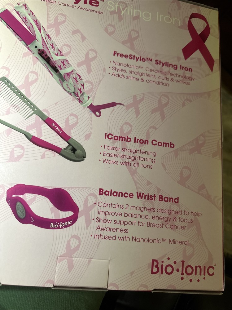Bio Ionic Freestyle Styling Iron Flat Iron Nanolonic Ceramic Special Edition