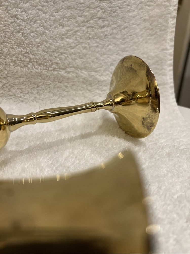 Boxed Set Gatco Solid Brass Champagne Flute Goblets