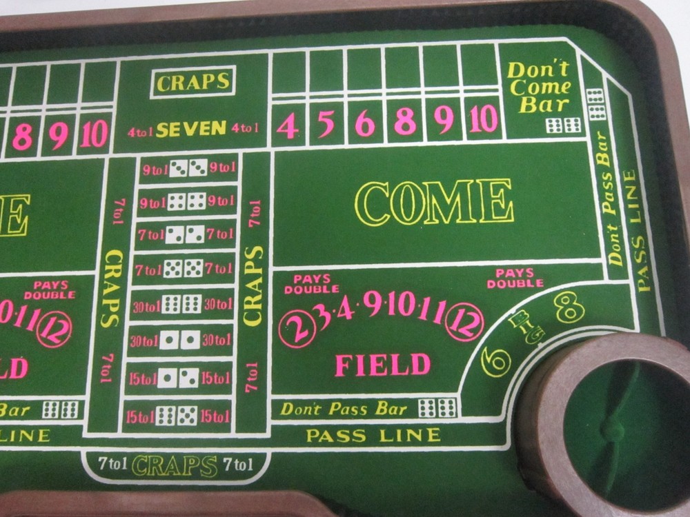 VTG Waco Auto-Shooter Craps Table Automatic Dice Roller Complete WORKING - VIDEO