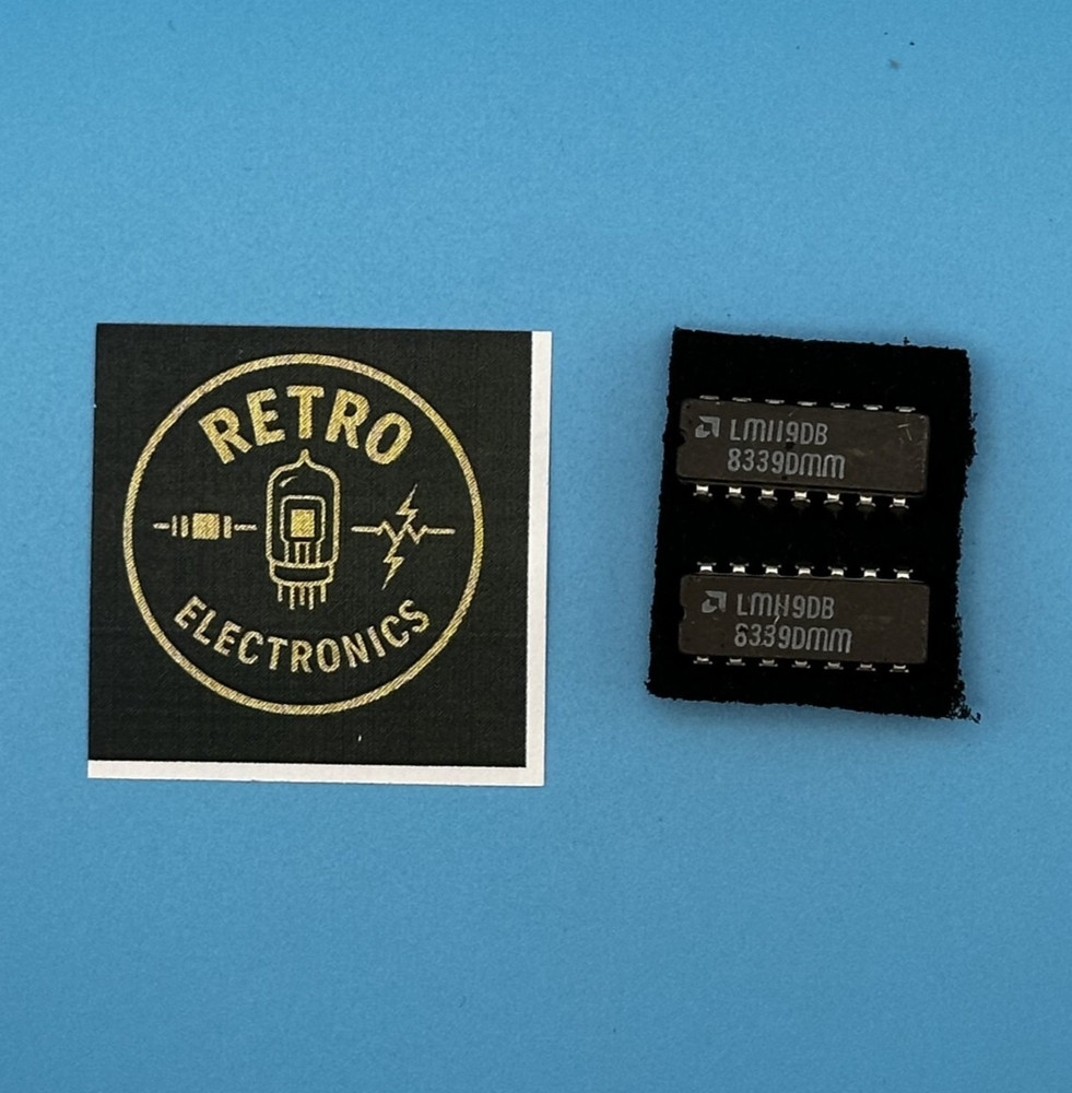 2 PCS, Advanced Micro Devices, LM119DB, LMx19 High Speed Dual Comparator
